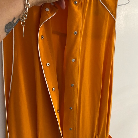 L.A.M.B. “Rare” Gwen Stefani Totemic Clan spicy orange jumpsuit size 2 - Picture 9 of 16